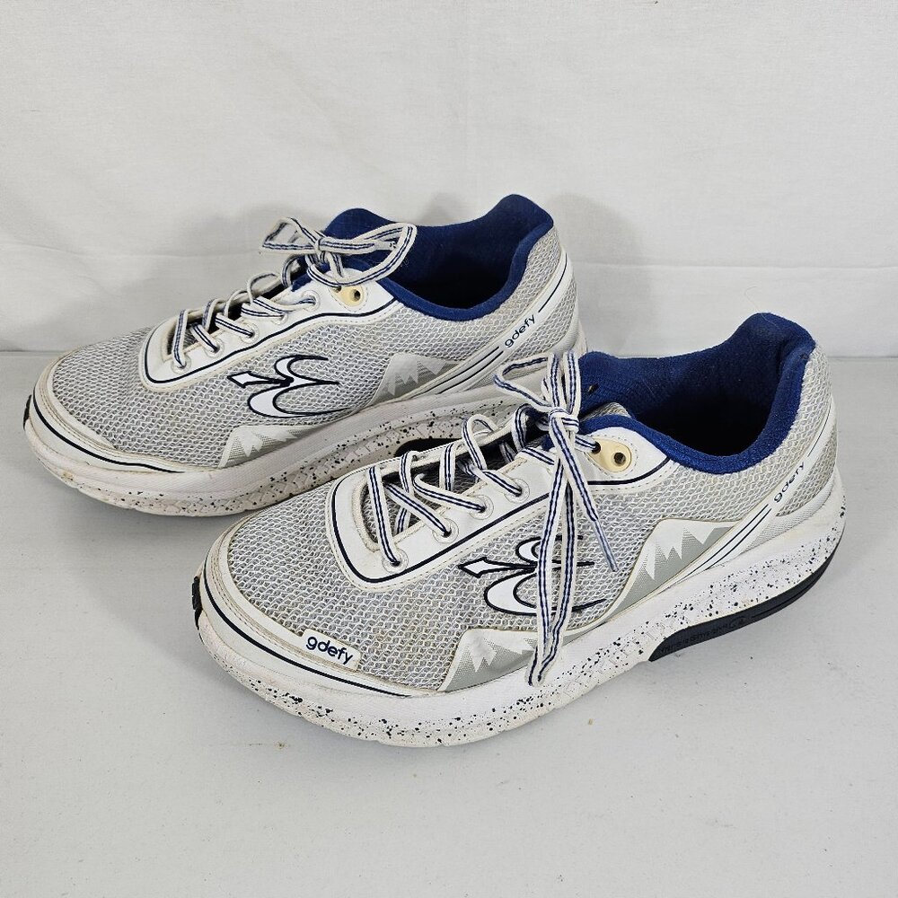 GDEFY Shoes Mens 8 Blue White Gravity Defyer Mighty Walk Athletic Shoes